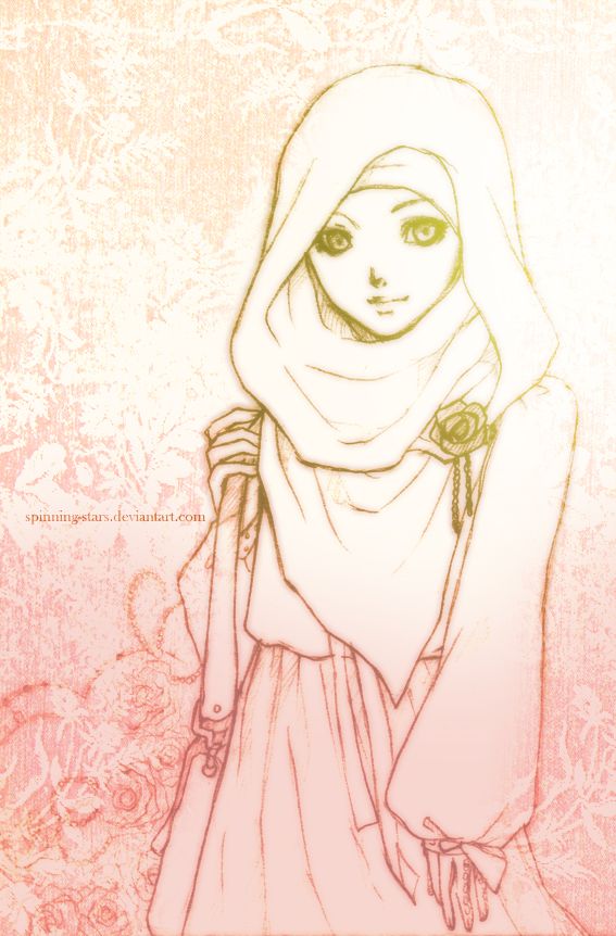 Koleksi Gambar Kartun Hijab Lucu Untuk Ucapan – Mukena