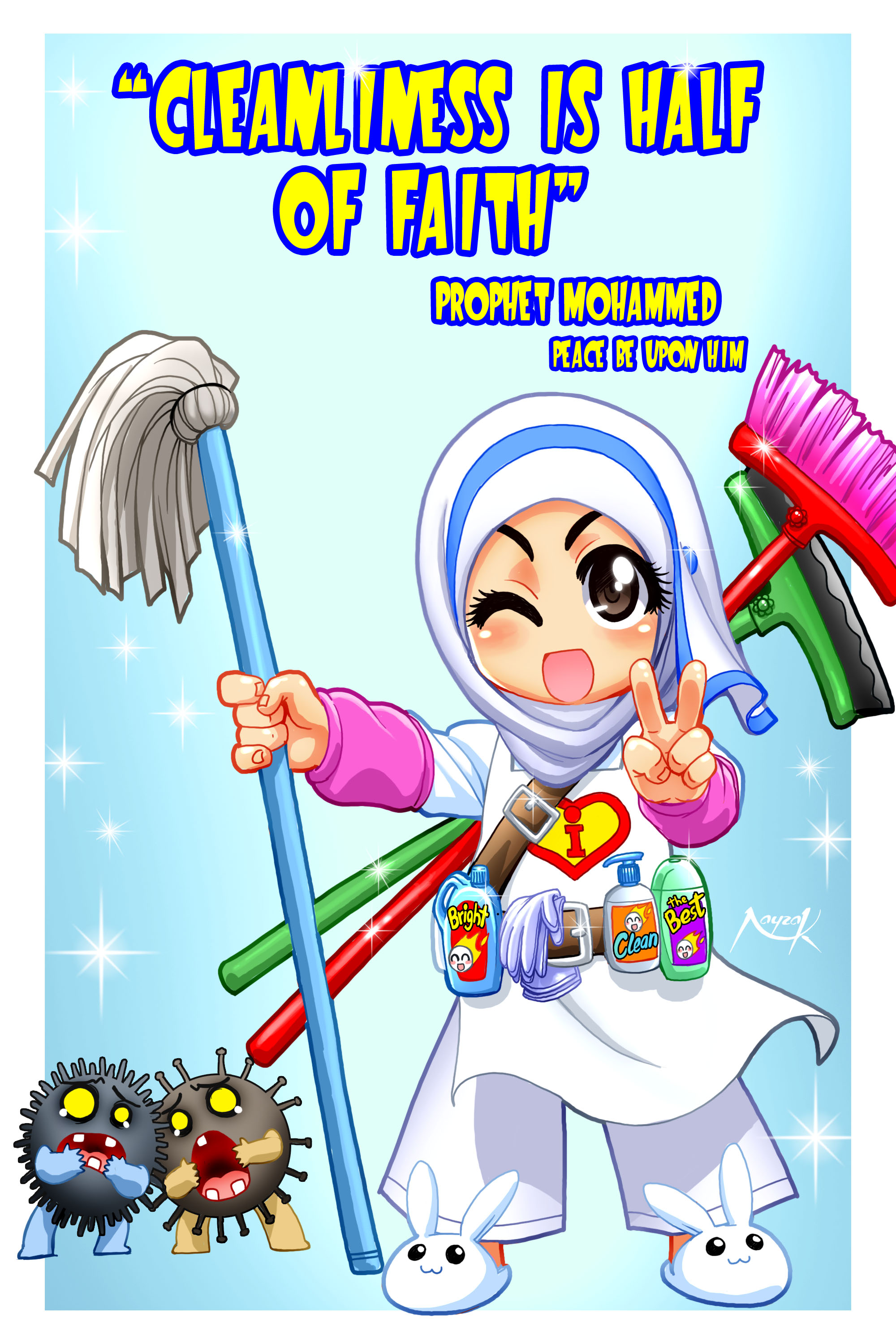 Koleksi Gambar Kartun Hijab Lucu Untuk Ucapan Mukena RangRang